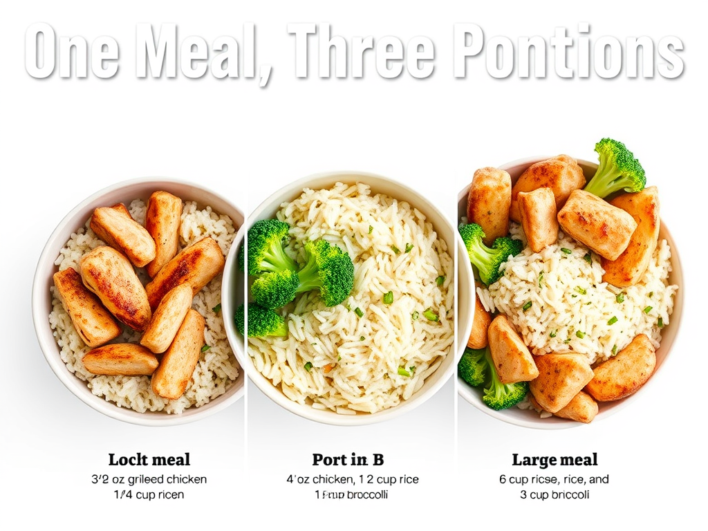 One Meal, Three Portions: A Visual Guide to Portion&nbsp;Sizes